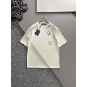 루이비통(LV) 시그니처 로고 라운드 반팔 티셔츠 의류