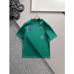 루이비통(LV) 시그니처 로고 라운드 반팔 티셔츠 의류