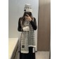 샤넬(CHANEL) 100% 순캐시미어 3종 세트(목도리+모자+장갑) 목도리 스카프