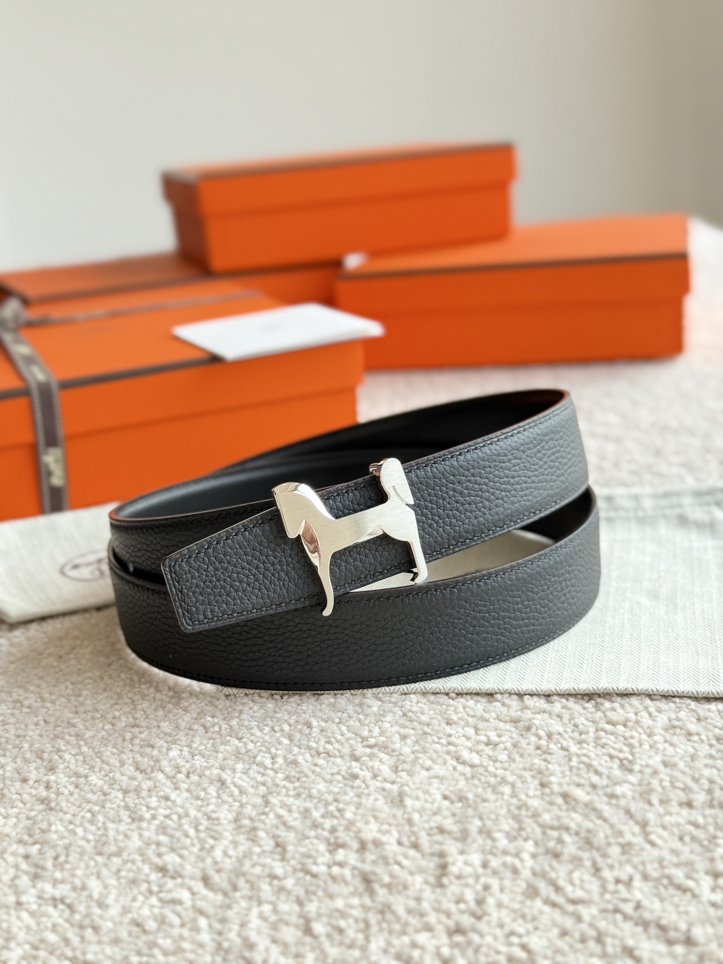 에르메스(HERMES) 스타일 파나쉬 토고 가죽 벨트 악세사리