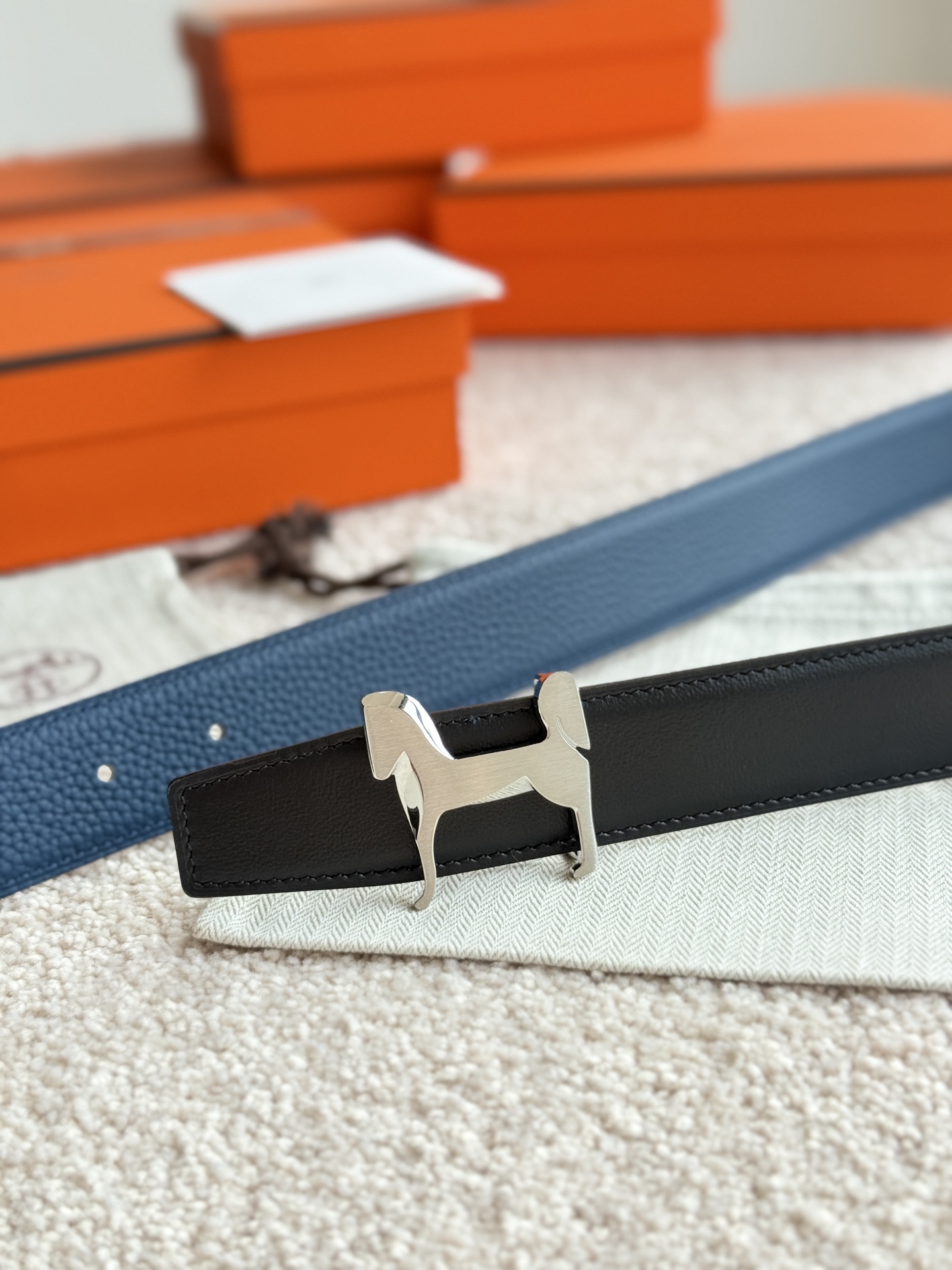 에르메스(HERMES) 스타일 파나쉬 토고 가죽 벨트 악세사리