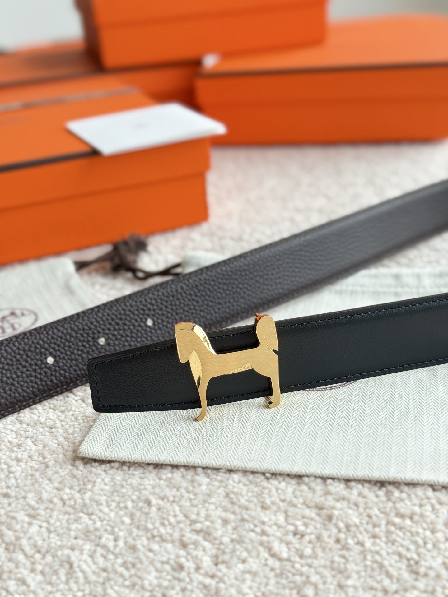 에르메스(HERMES) 스타일 파나쉬 토고 가죽 벨트 악세사리