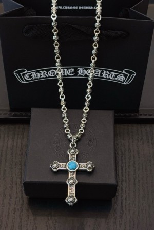 크롬하츠(Chrome Hearts) 복고 십자가 볼 체인 목걸이 악세사리