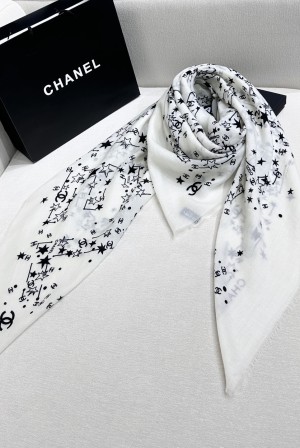 샤넬(CHANEL) 스타 모노그램 숄 목도리 스카프
