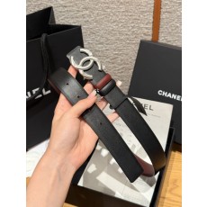 샤넬(CHANEL) 양면 카프스킨 브러쉬드 벨트