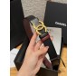 샤넬(CHANEL) 양면 카프스킨 브러쉬드 벨트