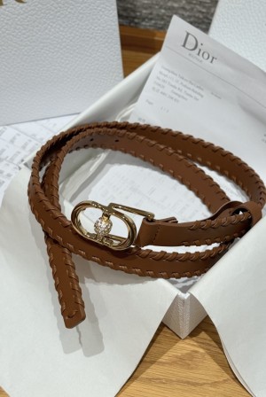 디올(Dior) 인트레치아토 카프스킨 쥬얼 버클 벨트 악세사리