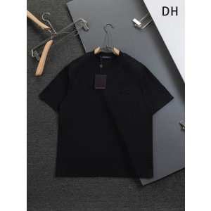 루이비통(LV) 패치 자수 & 클로버 로고 루즈핏 티셔츠 의류