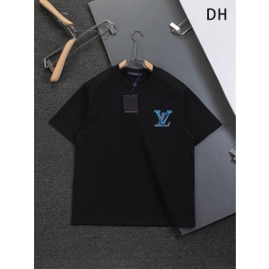 루이비통(LV) 클라우드 자수 로고 반팔 티셔츠 의류