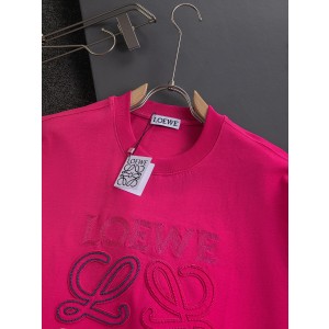 로에베(LOEWE) 더블 컬러 자수 로고 반팔 티셔츠 의류