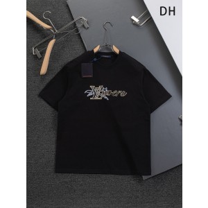 루이비통(LV) 폭스 레터링 자수 반팔 티셔츠 의류