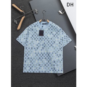 루이비통(LV) 레터링 자수 반팔 티셔츠 의류