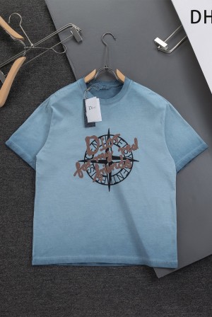 디올(DIOR) CD 나침반 패치 자수 반팔 티셔츠 의류