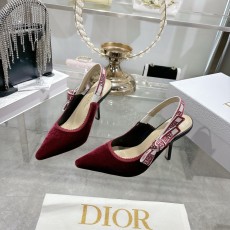 디올(DIor) CD 나비 장식 스틸레토 뮬 구두 신발
