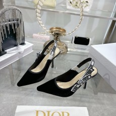 디올(DIor) CD 나비 장식 스틸레토 뮬 구두 신발