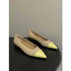 샤넬(Chanel) 26P 스틸레토 배색 발레리나 플랫 슈즈 구두 신발