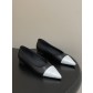샤넬(Chanel) 26P 스틸레토 배색 발레리나 플랫 슈즈 구두 신발