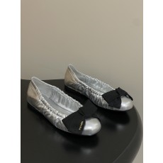 프라다(Prada) 프렌치 빅 리본 발레리나 플랫 슈즈 로퍼 단화 신발