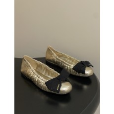 프라다(Prada) 프렌치 빅 리본 발레리나 플랫 슈즈 로퍼 단화 신발