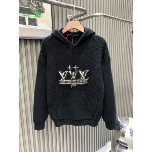루이비통(LV) 비즈 장식 후드 니트 의류