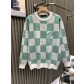 루이비통(LV) 그린 체커보드 라운드 니트 의류