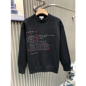 디올(DIOR) 레터 자수 라운드 니트 의류