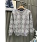 루이비통(LV) 다이아 체크 캐시미어 블렌드 니트 의류