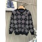루이비통(LV) 다이아 체크 캐시미어 블렌드 니트 의류