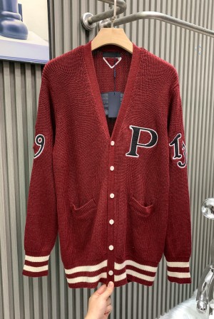 프라다(PRADA) 1913 자수 니트 가디건 의류