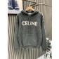 셀린느(CELINE) 로고 후드 니트 스웨터 의류