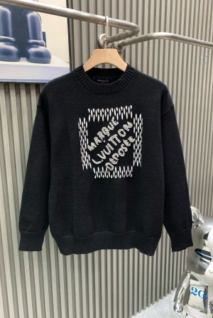 루이비통(LV) × 퍼렐 윌리엄스 수공 진주 자수 라운드 스웨트셔츠 의류