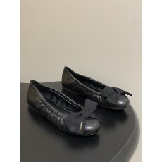 프라다(Prada) 프렌치 빅 리본 발레리나 플랫 슈즈 로퍼 단화 신발