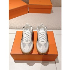 에르메스(HERMES) 스웨이드 고트 레더 스니커즈 신발