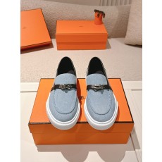 에르메스(HERMES) 플랫폼 커플 로퍼 스니커즈 신발