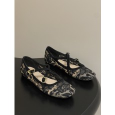 디올(Dior) CD 베리 디(Very D) 메쉬 발레리나 플랫 슈즈 단화 신발