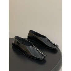 질 샌더(Jil Sander) 스터드 스퀘어토 메리제인 단화 플랫 슈즈 신발