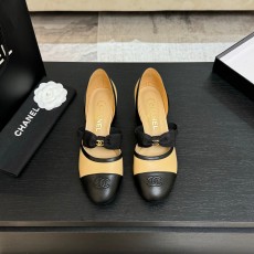 샤넬(Chanel) 리본 굽 플랫 슈즈 단화 신발