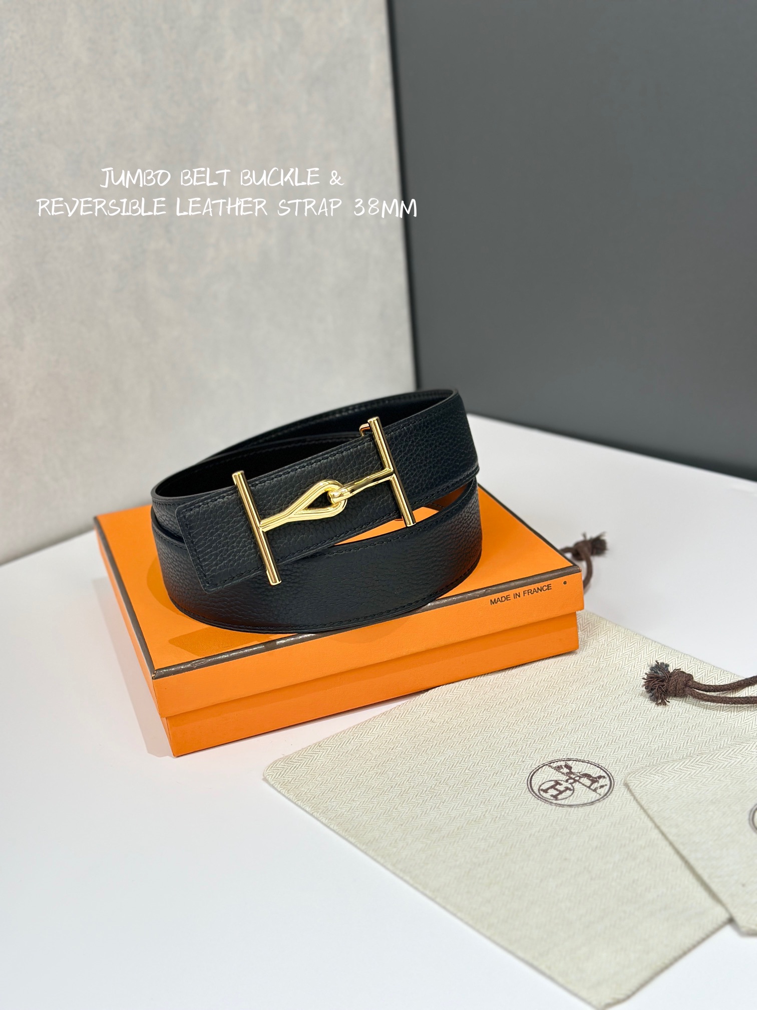 에르메스(HERMES) Jumbo 버클 리버서블 가죽 벨트 악세사리