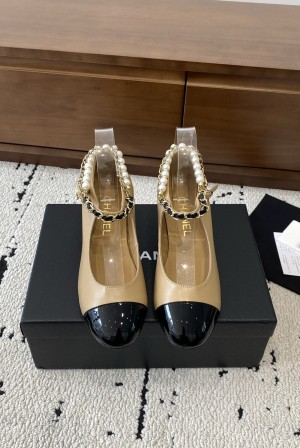 샤넬(CHANEL) 체인 진주 메리제인 구두 신발