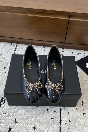 샤넬(CHANEL) 체인 메리제인 플랫 슈즈 단화 신발