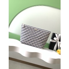 샤넬(CHANEL) 26C 네이비 스트라이프 클러치 백 가방 (라지)