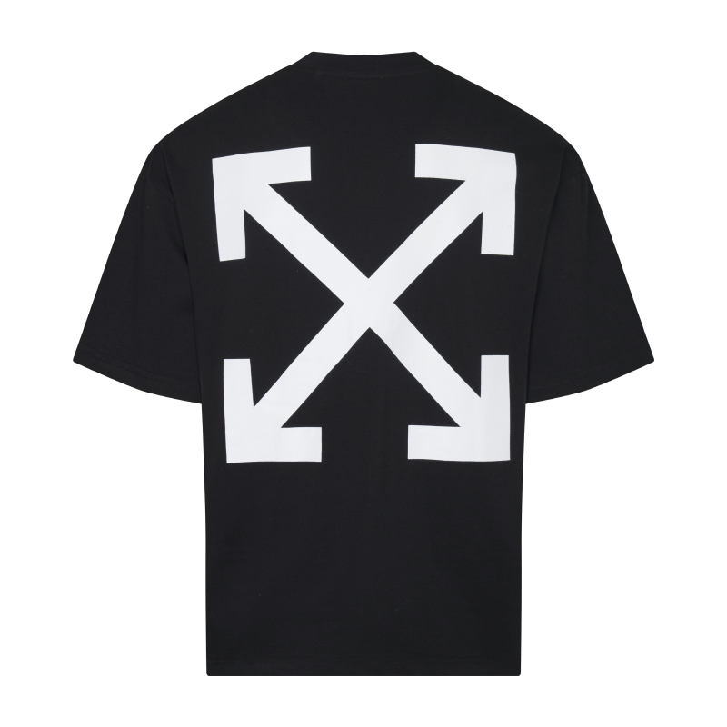 오프화이트(OFF-WHITE) 추상 그래픽 프린트 반팔 티셔츠 의류