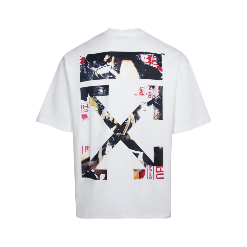 오프화이트(OFF-WHITE) 피규어 슬로건 애로우 반팔 티셔츠 의류