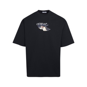 오프화이트(OFF-WHITE) 피규어 슬로건 애로우 반팔 티셔츠 의류