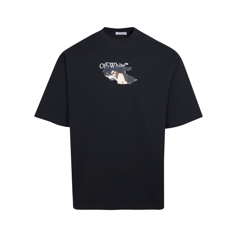 오프화이트(OFF-WHITE) 피규어 슬로건 애로우 반팔 티셔츠 의류