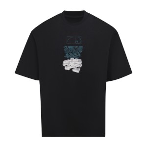 오프화이트(OFF-WHITE) 백 레터링 반팔 티셔츠 의류