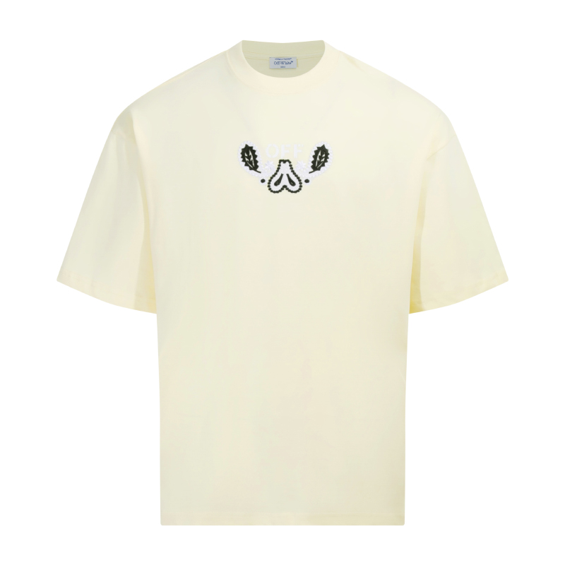 오프화이트(OFF-WHITE) 페이즐리 자수 반팔 티셔츠 의류