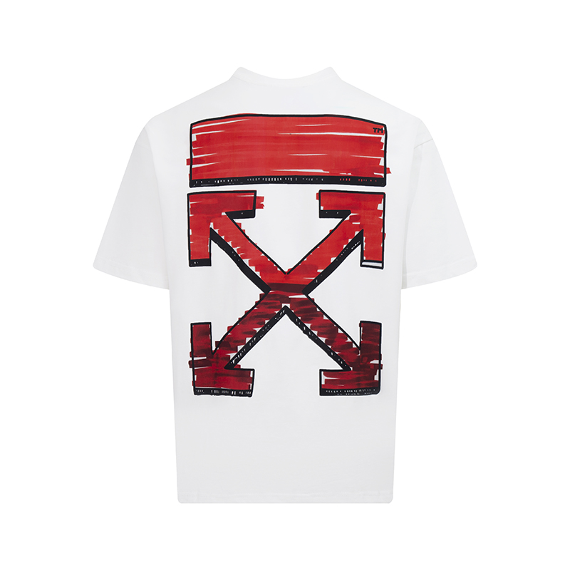 오프화이트(OFF-WHITE) 마커 워터컬러 반팔 티셔츠 의류