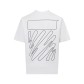 오프화이트(OFF-WHITE) 웨이브 라인 반팔 티셔츠 의류