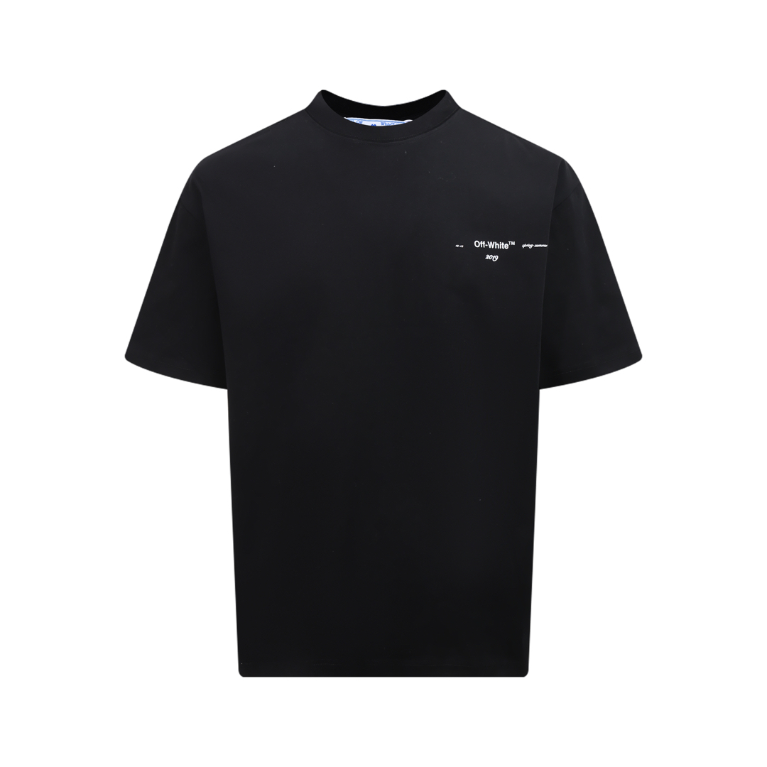 오프화이트(OFF-WHITE) 모네 보트 오일 페인팅 반팔 티셔츠 의류